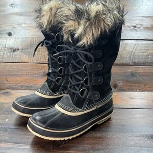 Sorel Joan Of Arctic Women's Size US 7.5 Faux Fur Tall Waterproof Snow Boots